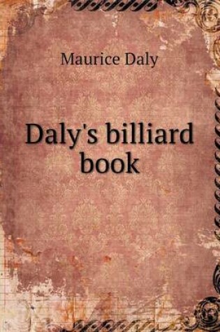 Cover of Daly's billiard book