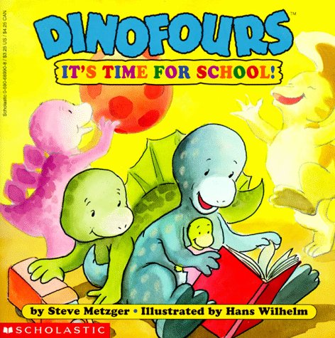 Book cover for Dinofours, it's Time for School