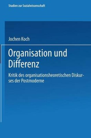 Cover of Organisation und Differenz