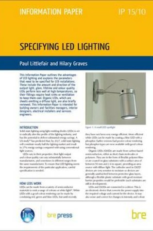 Cover of Specifying LED Lighting