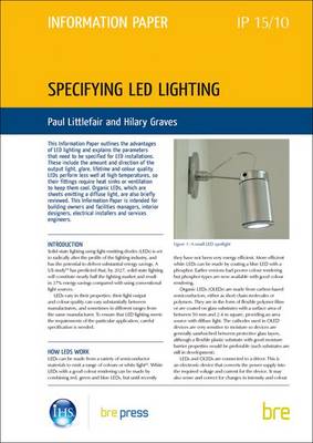 Book cover for Specifying LED Lighting