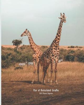 Book cover for Pair of Reticulated Giraffes 2019 Planner Organizer