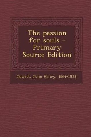Cover of The Passion for Souls