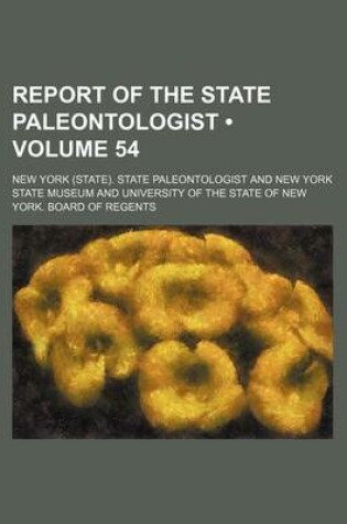 Cover of Annual Report of the Regents Volume 54