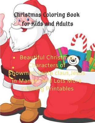 Book cover for Christmas Coloring Book for Kids and Adults