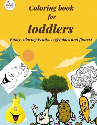 Book cover for coloring book for toddlers