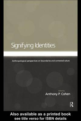 Book cover for Signifying Identities