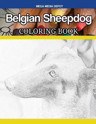 Book cover for Belgian Sheepdog Coloring Book