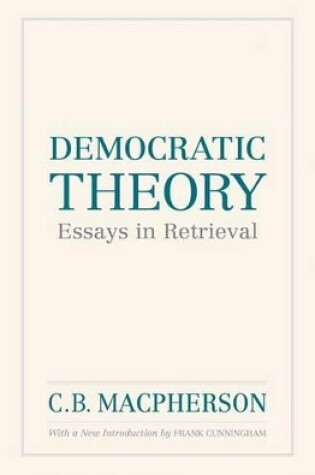 Cover of Democratic Theory