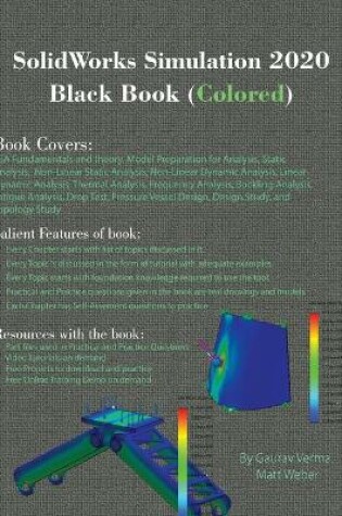 Cover of SolidWorks Simulation 2020 Black Book (Colored)