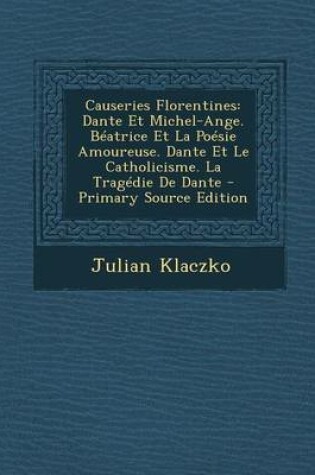 Cover of Causeries Florentines