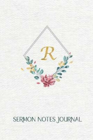 Cover of " R " Sermon Notes Journal