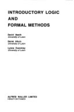 Cover of Introductory Logic and Formal Methods