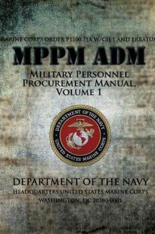 Cover of Military Personnel Procurement Manual, Volume 1