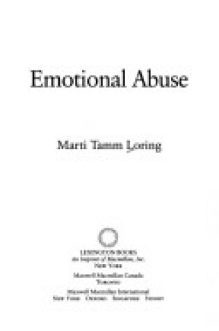 Cover of Emotional Abuse