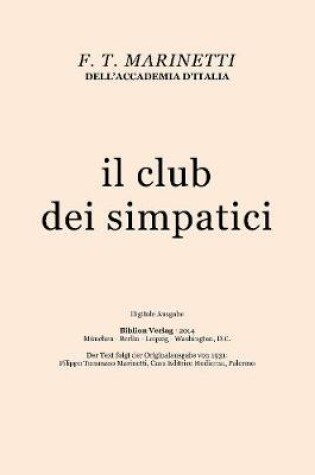 Cover of Il Club Dei Simpatici