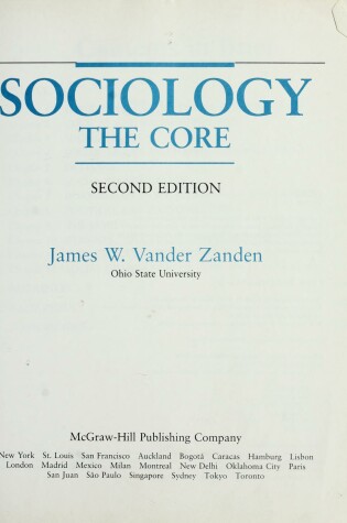 Cover of Sociology