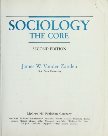 Book cover for Sociology