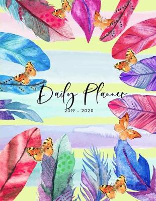 Book cover for Planner July 2019- June 2020 Leaves Feathers Monthly Weekly Daily Calendar