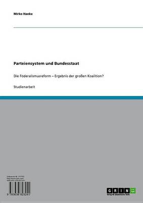 Book cover for Parteiensystem Und Bundesstaat