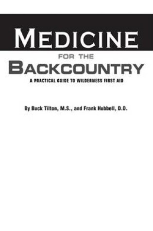 Cover of Medicine for Back Country, 3 Ed