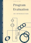 Book cover for Program Evaluation