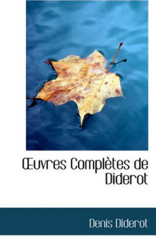 Cover of Uvres Completes de Diderot