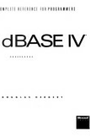 Cover of dBase IV