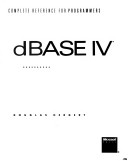 Book cover for dBase IV