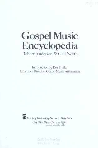 Cover of Gospel Music Encyclopaedia