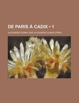 Book cover for de Paris a Cadix (1)