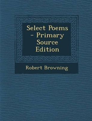 Book cover for Select Poems