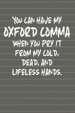 Cover of Oxford Comma Teacher Journal Notebook