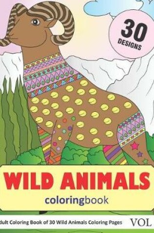 Cover of Wild Animals Coloring Book