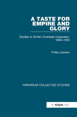 Cover of A Taste for Empire and Glory