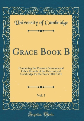 Book cover for Grace Book B, Vol. 1