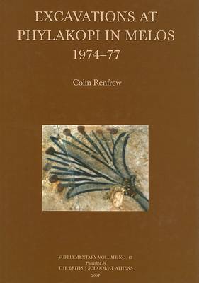 Book cover for Excavations at Phylakopi in Melos 1974-77