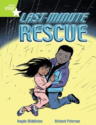 Book cover for Rigby Star Indep Year 2 Lime Fiction Last Minute Rescue Single
