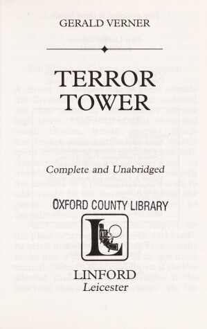 Book cover for Terror Tower