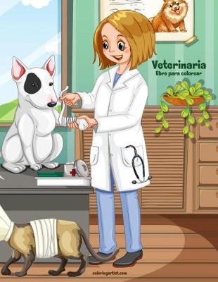 Book cover for Veterinaria libro para colorear 1