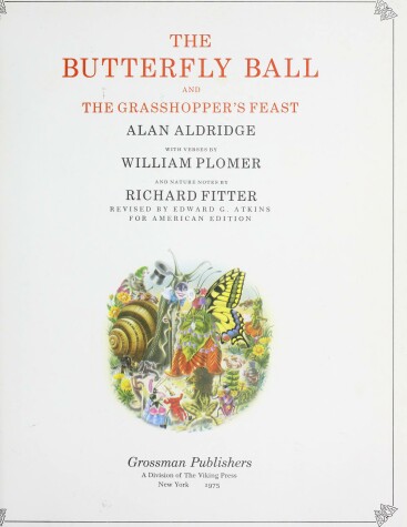 Book cover for The Butterfly Ball and the Grasshopper's Feast