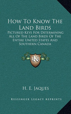 Book cover for How to Know the Land Birds