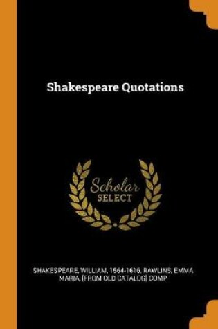 Cover of Shakespeare Quotations