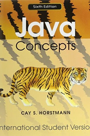 Cover of Java Concepts 6E for Java 7 and 8 International Student Version with WileyPLUS Set