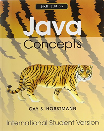 Cover of Java Concepts 6E for Java 7 and 8 International Student Version with WileyPLUS Set