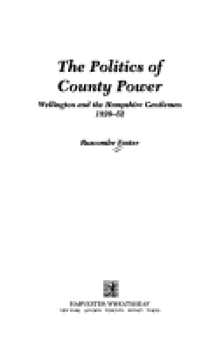 Cover of Politics of County Power