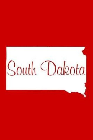 Cover of South Dakota - Red Lined Notebook with Margins