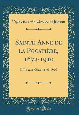 Book cover for Sainte-Anne de la Pocatière, 1672-1910