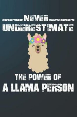 Cover of Never Underestimate The Power Of A Llama Person