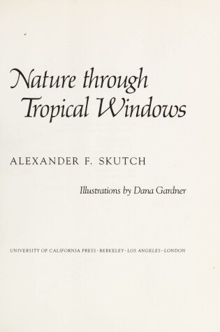 Cover of Nature Through Tropical Windows